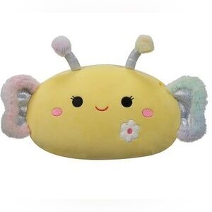 Squishmallows Stackable 12" Nixie the Yellow Butterfly with Flower Embroidery